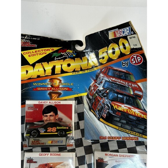 Racing Champions Daytona Davey Allison Shepherd Bodine Set Lot w Elliott NASCAR - Picture 4 of 5